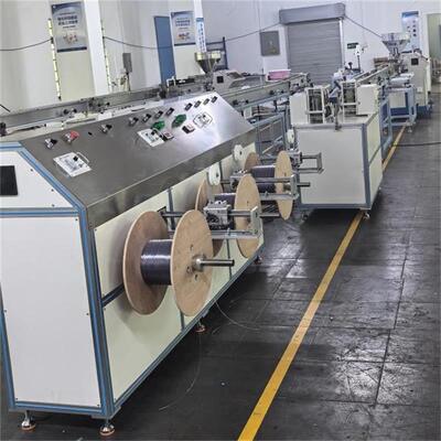 PFE-50D Double Head Rewinding Automatic PVC Plastic Filament Extrusion Line for Spiral Binding Coil