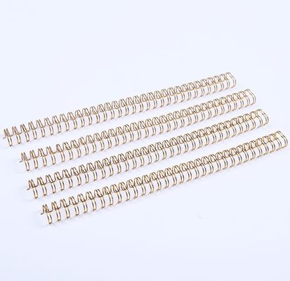 Metal Spiral Book Double Loop Binding 34 Loops Electroplated